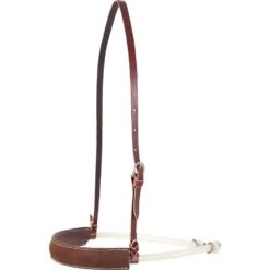 Martin Saddlery Chocolate Leather Covered Double Rope Noseband