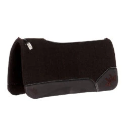 Best Ever Pads OG 1 Inch Felt Saddle Pad With Black Wear Leathers