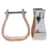 Partrade Trading Corporation 3 Inch Stainless Steel Covered Wooden Stirrups