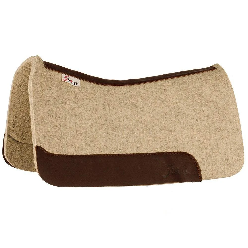 5 Star Equine Products Supplies Inc. 5 Pony 3/4 Inch Natural Felt Saddle Pad 1 5 Star Equine Products Supplies Inc. 5 Pony 3/4 Inch Natural Felt Saddle Pad