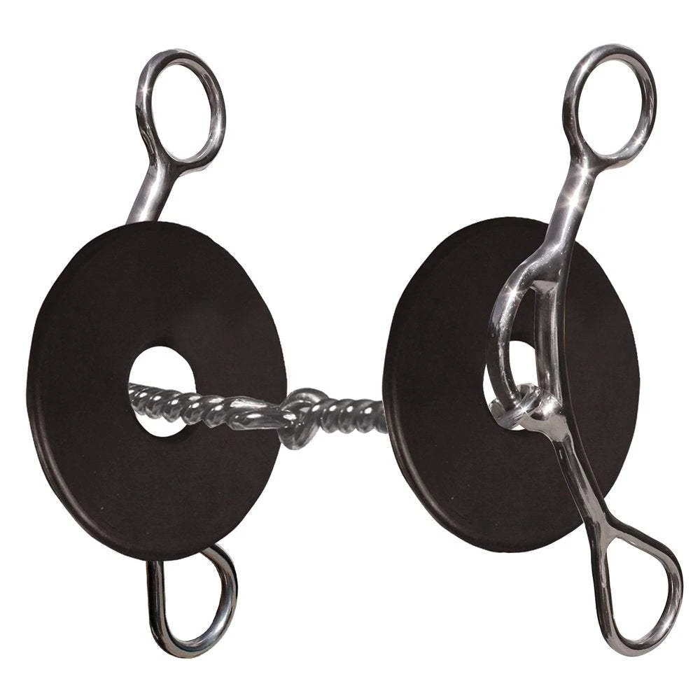 Professionals Choice Pozzi Twisted Snaffle Gag Bit 1 Professionals Choice Pozzi Twisted Snaffle Gag Bit
