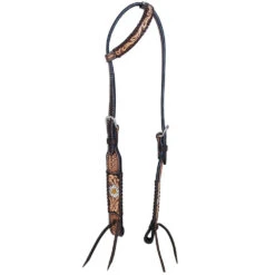 Rafter T Ranch Company Painted Daisy Single Ear Headstall