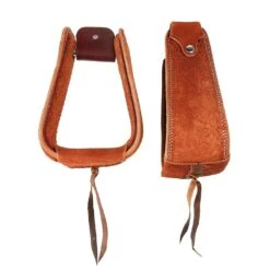 Chestnut Overshoe Roughout Covered Stirrups -Western Tack Sales Shop 1210002 9