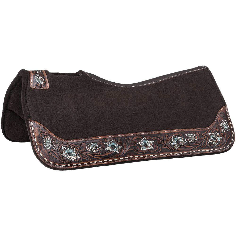 Tough 1 Hand Painted Floral Saddle Pad 31x32 1 Tough 1 Hand Painted Floral Saddle Pad 31x32