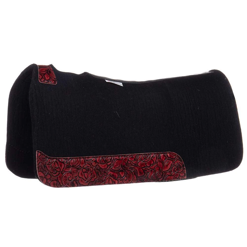 5 Star Equine Products Supplies Inc. 5 3/4in. Black Barrel Racer W/ Red Rose 30x28 1 5 Star Equine Products Supplies Inc. 5 3/4in. Black Barrel Racer W/ Red Rose 30x28