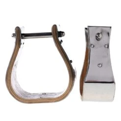 NRS 3in Metal Bound Wood Bell Stirrups