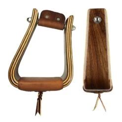Don Orrell 3 Inch Angled Roper Walnut Stirrup