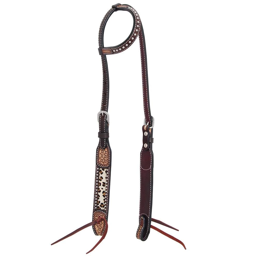 Rafter T Ranch Company Leopard Single Ear Headstall 1 Rafter T Ranch Company Leopard Single Ear Headstall
