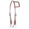 Martin Saddlery Weather Antiqued Mini Basket Stamp Single Ear Headstall