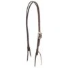 Martin Saddlery Chocolate Roughout Split Ear Headstall With Clarendon Buckle