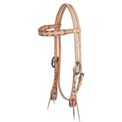 Cashel Company Natural Brown Buckstitched Browband Headstall