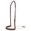 Martin Saddlery Single Rope Noseband With Chocolate Leather Cover