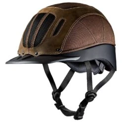 Troxel Brown Leather Sierra Riding Helmet