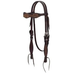 Weaver Leather Turquoise Cross Frontier Tack Browband Headstall
