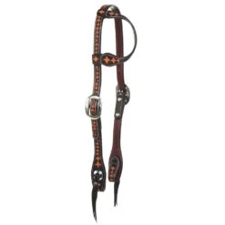 NRS Two Tone Diamond Slip Ear Headstall