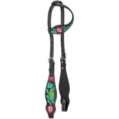 Tough 1 Pink Cactus Flower One Ear Headstall