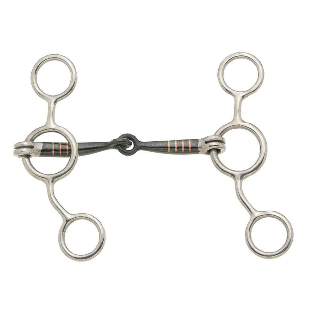 Tough 1 Kelly Silver Star Sweet Iron Jr. Cow Snaffle 1 Tough 1 Kelly Silver Star Sweet Iron Jr. Cow Snaffle
