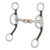 Tough 1 Kelly Silver Star 3 Piece Dogbone Roller Snaffle Bit