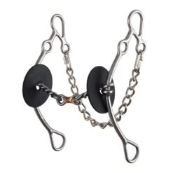 Reinsman Martha Josey Long Go Around Three Piece Twisted Wire Dog Bone Gag Bit