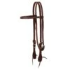 Weaver Leather Vintage Brass Heel Buckle Browband Headstall