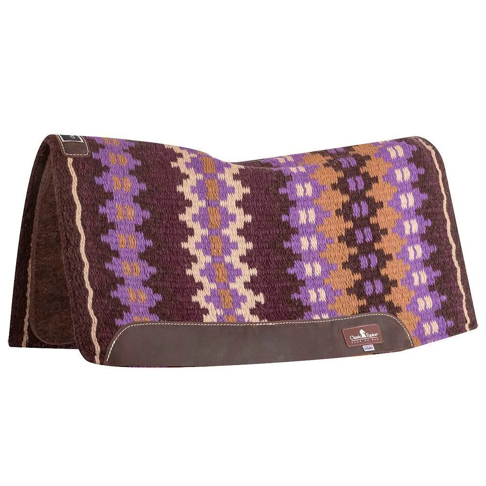 Classic 32x34 Contour Wool Top Alpaca Saddle Pad 1 Classic 32x34 Contour Wool Top Alpaca Saddle Pad