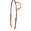 Martin Saddlery Brown Harness Leather Slip Ear Headstall