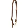 Cowperson Tack Single Brass Buckle Slot Ear Headstall
