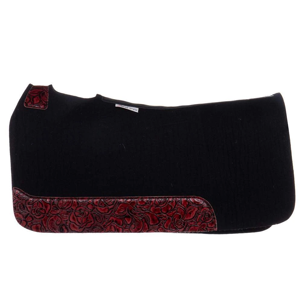 5 Star Equine Products Supplies Inc. 5 3/4in. Black Barrel Racer W/ Red Rose 30x28 2 5 Star Equine Products Supplies Inc. 5 3/4in. Black Barrel Racer W/ Red Rose 30x28 - Image 2