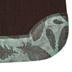 5 Star Equine Products Supplies Inc. Barrel Racer W/Turq Feathers Wear Leathe 5 5 Star Equine Products Supplies Inc. Barrel Racer W/Turq Feathers Wear Leathe -Western Tack Sales Shop 3WC DK B TFL 17 2