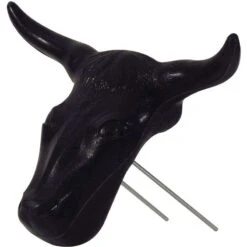 Mustang NRS Deluxe Black Steer Head With Bale Spikes
