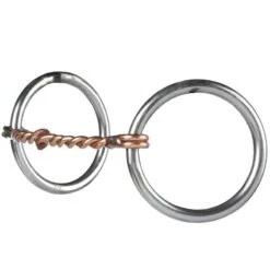 Reinsman Loose Ring Twisted Copper Snaffle Bit