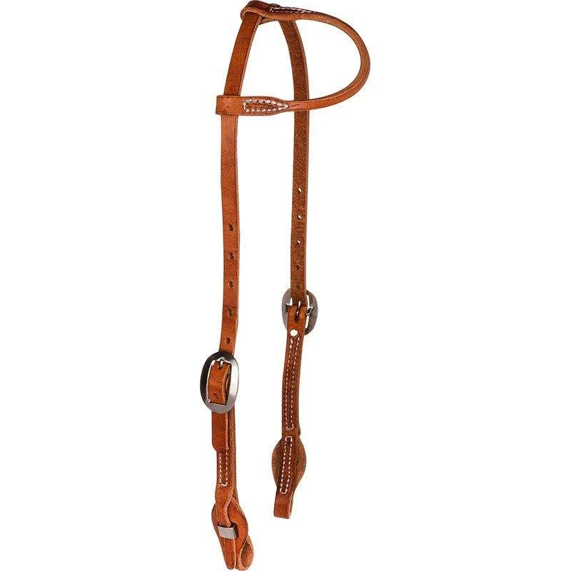 Nrs Tack Natural 5/8 Inch Box Loop Single Ear Headstall 1 Nrs Tack Natural 5/8 Inch Box Loop Single Ear Headstall