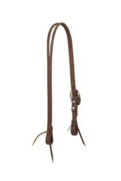 Weaver Leather Weaver Slit Ear Headstall W/Southwest Rope Edge Buckle