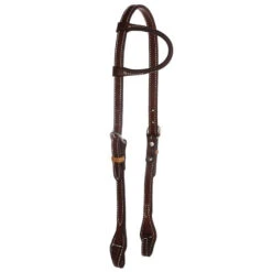 NRS Oiled Single Ear Headstall With Quick Change Ends