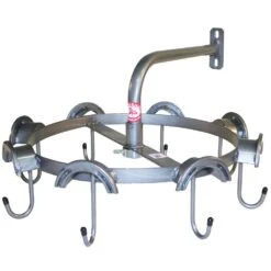 Cmw 8 Rounded Top And 8 J Hooks Rotary Headstall Rack