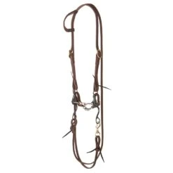 Dutton Bits NRS By Swept Back Shank Copper Wrapped Dogbone Bit Bridle Set
