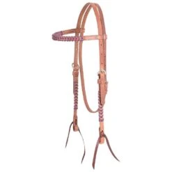 Martin Saddlery 5/8in Laced Harness Leather Browband Headstall -Western Tack Sales Shop HB22SL fromShopify 2