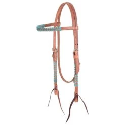 Martin Saddlery 5/8in Laced Harness Leather Browband Headstall -Western Tack Sales Shop HB22SL fromShopify 3