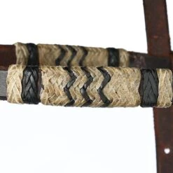 Martin Saddlery Rawhide Braided Browband Chocolate Headstall -Western Tack Sales Shop HB83SNT CHOCOLATE 3