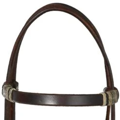 Martin Saddlery Rawhide Braided Browband Chocolate Headstall -Western Tack Sales Shop HB83SNT CHOCOLATE 4