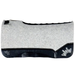 Best Ever Pads Kush 1 1/4 Inch Felt Saddle Pad With Smooth Black Wear Leathers -Western Tack Sales Shop KUSH G B 114