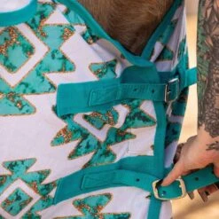 Schulz Equine Fly Sheet With Neck Cover And Belly Guard 8 Schulz Equine Fly Sheet With Neck Cover And Belly Guard -Western Tack Sales Shop SEFSHEET AZTEC 03